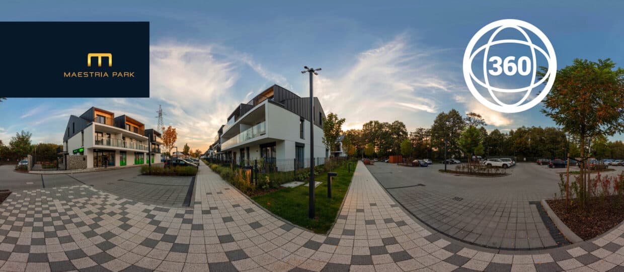 Wędrówka po osiedlu mieszkaniowym Maestria Park za sprawą zdjęć 360º